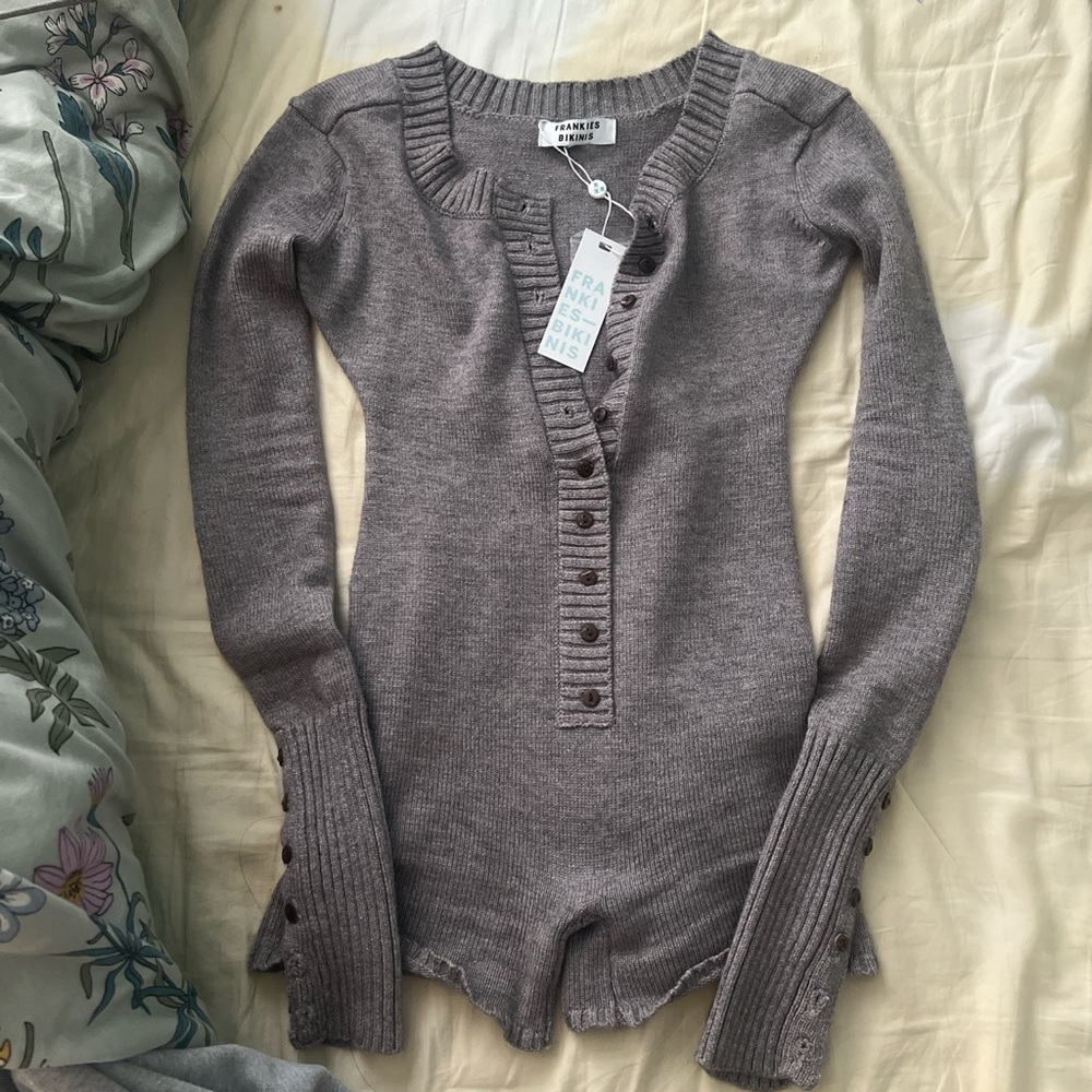 Frankie’s bikinis Evan cloud knit romper